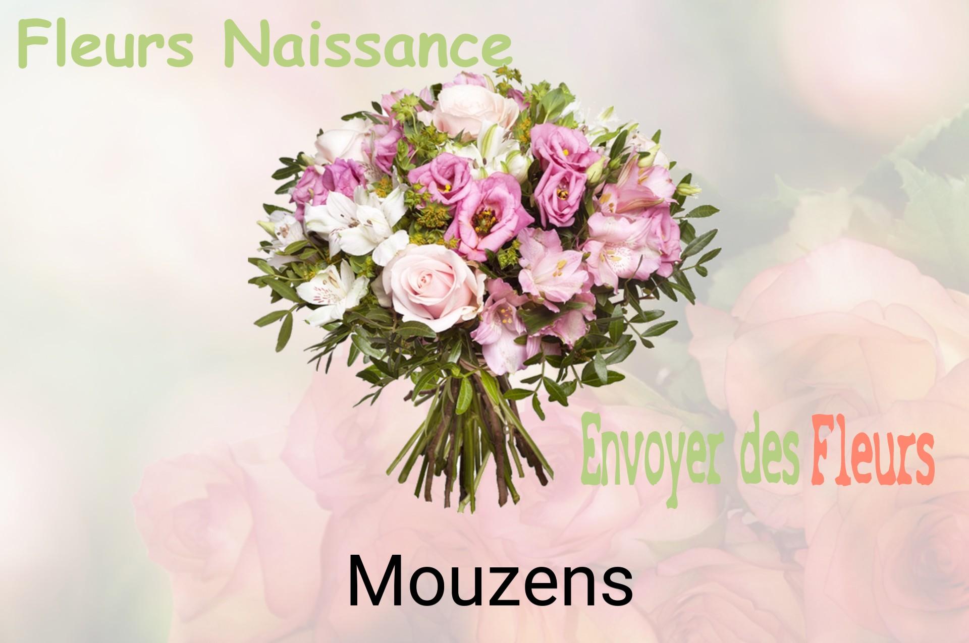 Bouquet de fleurs de naissance livré à Mouzens